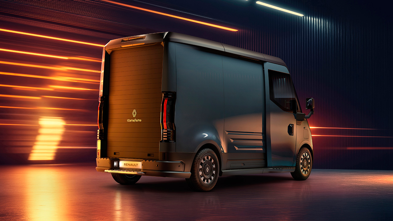 Электрический LCV Estafette в движении