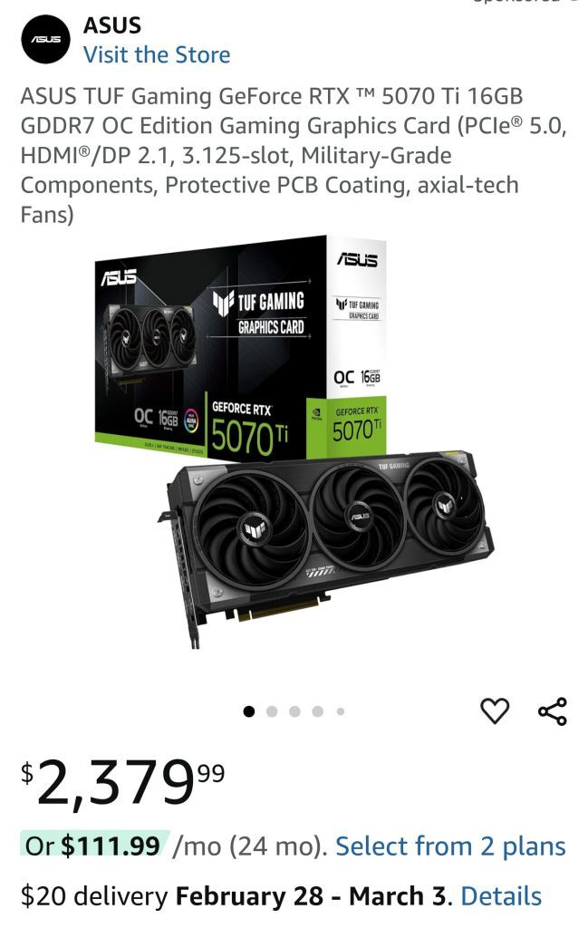 Графічний процесор GeForce RTX 5070 Ti