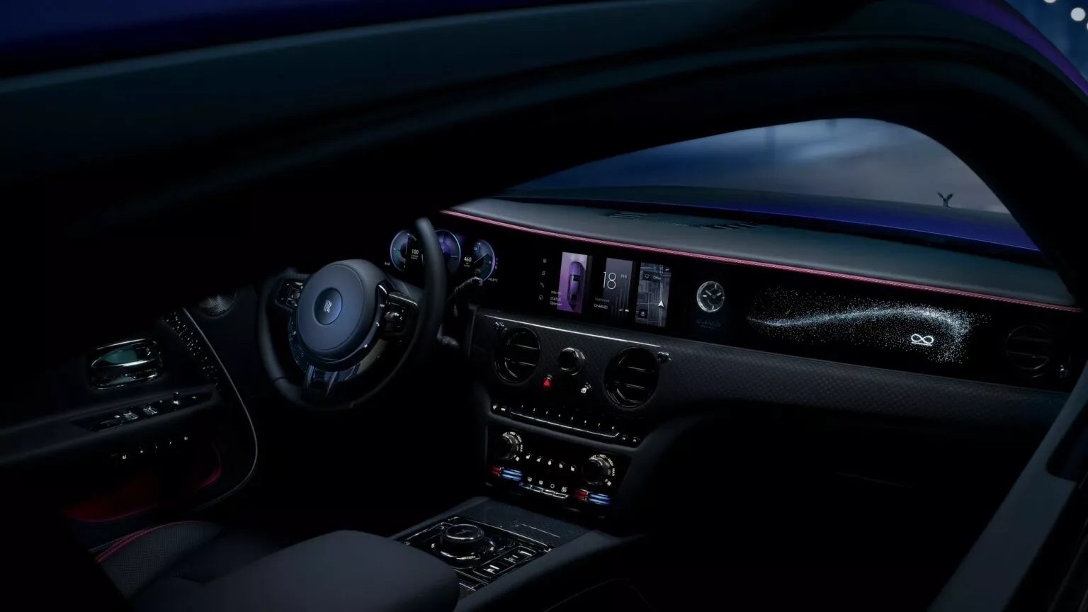 2025 Rolls-Royce Spectre Black Badge in Motion.