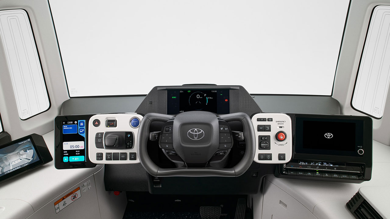Toyota e-Palette electric car in motion