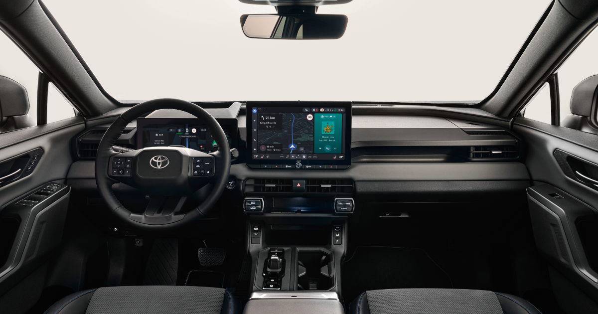 Interior of the new Toyota RAV4