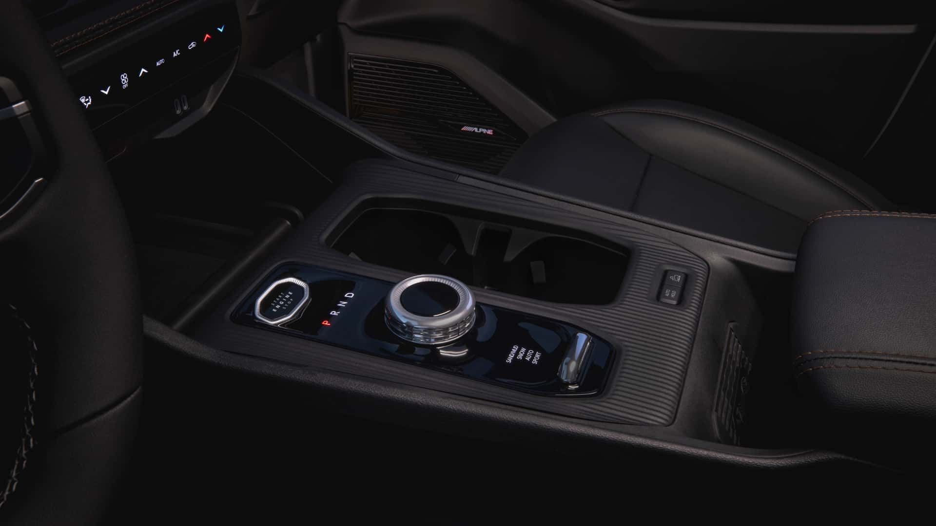 Centre console of the new Jeep Cherokee 2026