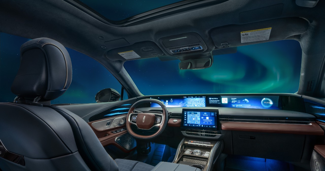 2026 Lincoln Nautilus Black Label інтер'єр, натхненний північним сяйвом 4