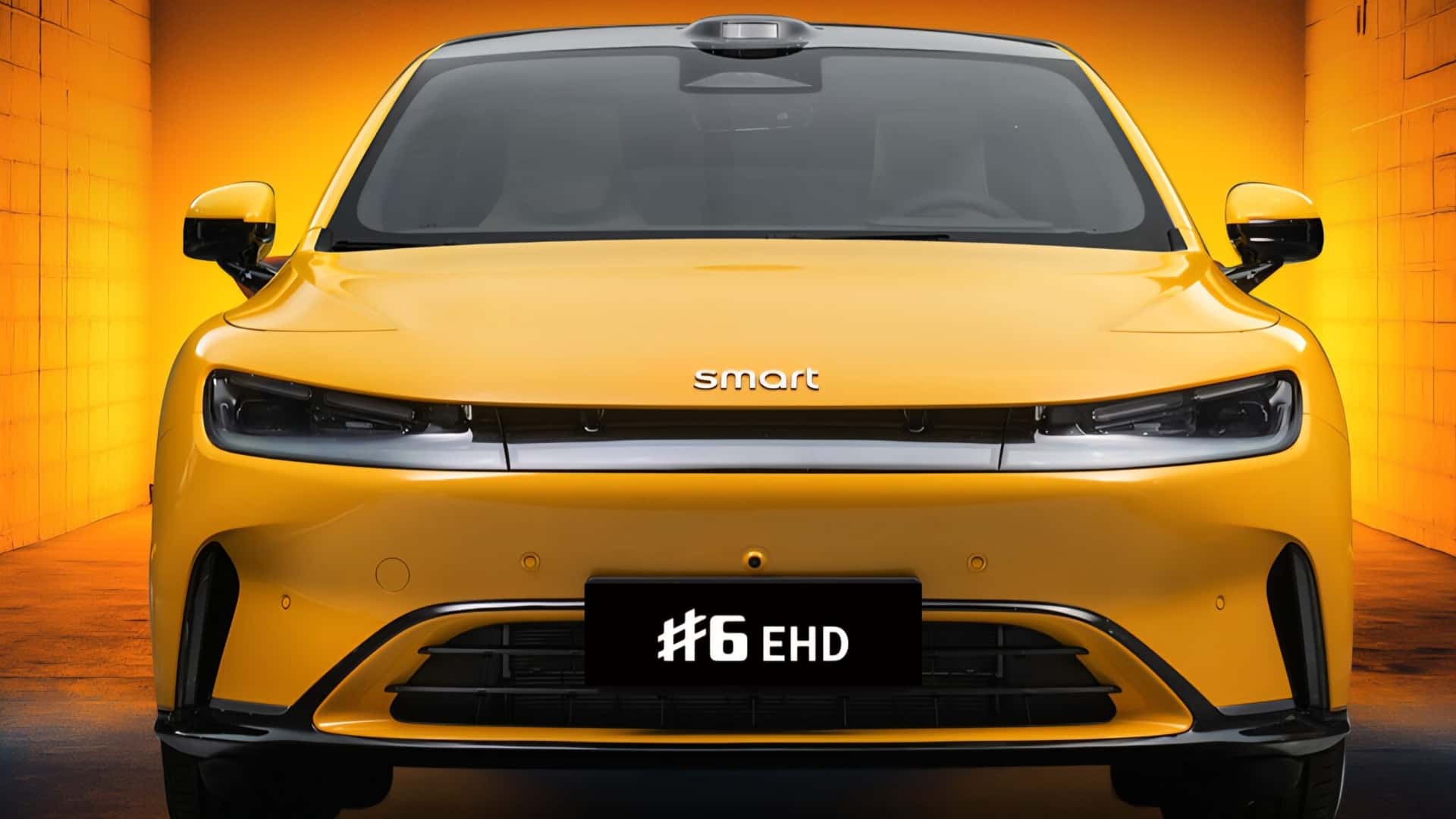 Front view of the Smart #6 sedan