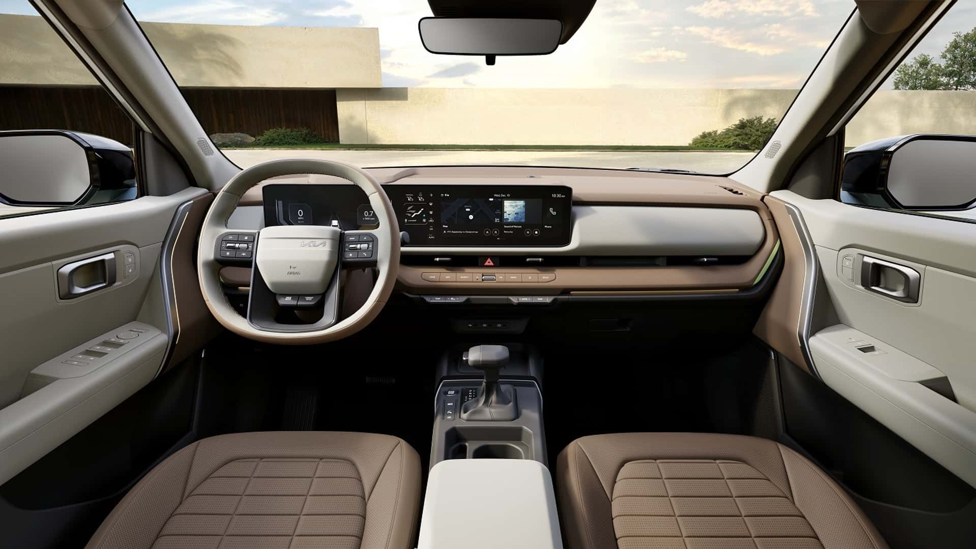 Panoramic roof and interior lighting of the Kia Seltos 2027