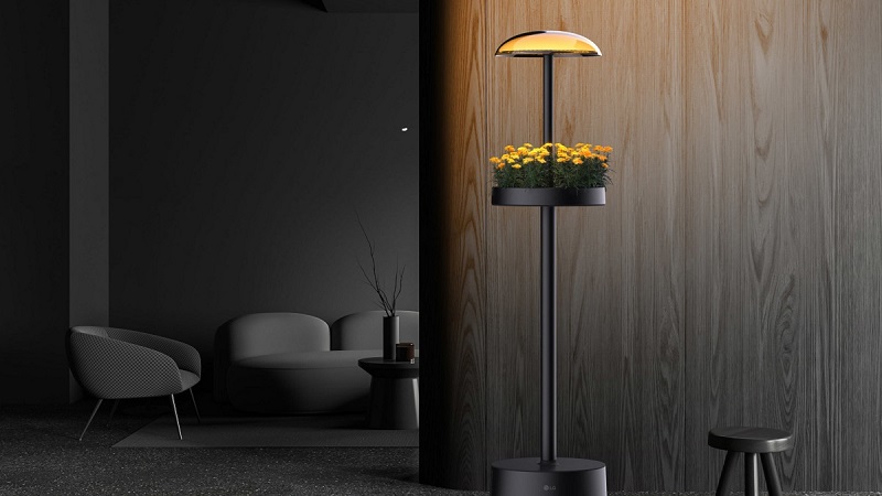 Luminaire avec plantes