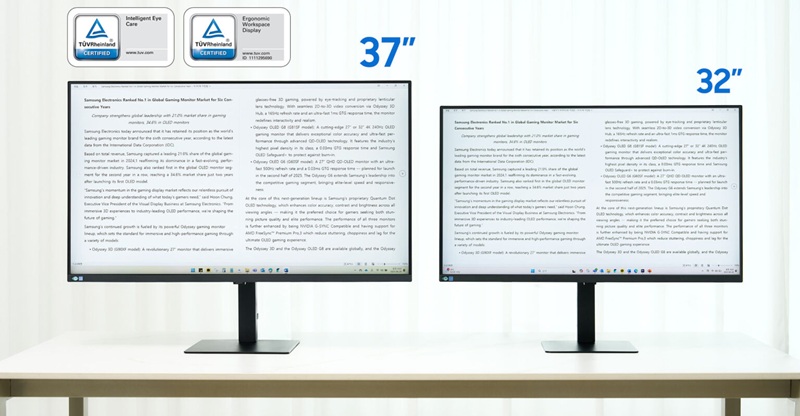 Вигляд Samsung ViewFinity S8 37 дюймів