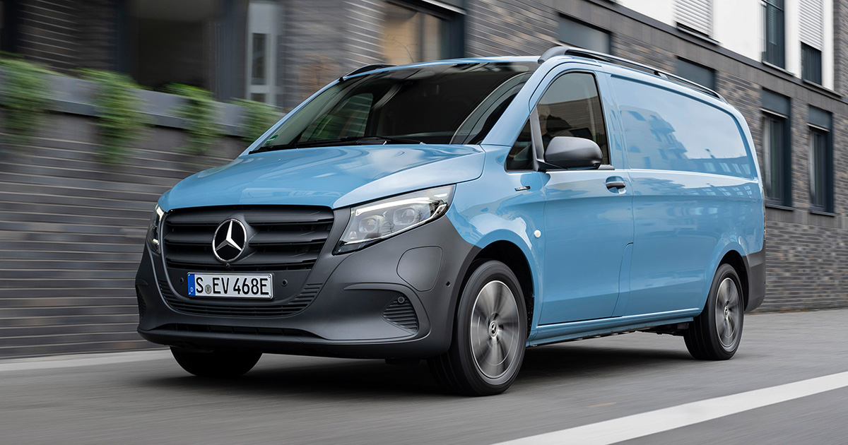 Mercedes-Benz eVito on the move