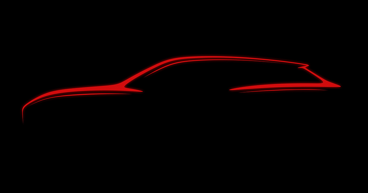 Teaser of the electric Mercedes-AMG SUV.
