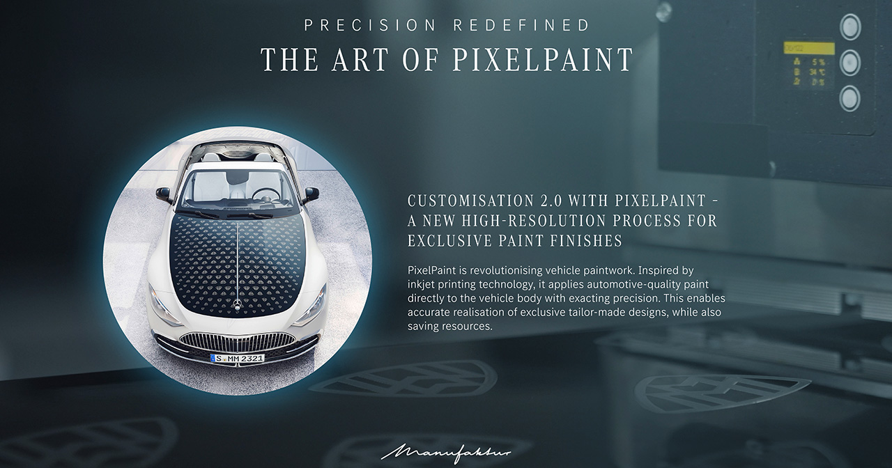 Presentation of the PixelPaint Mercedes-Benz technology