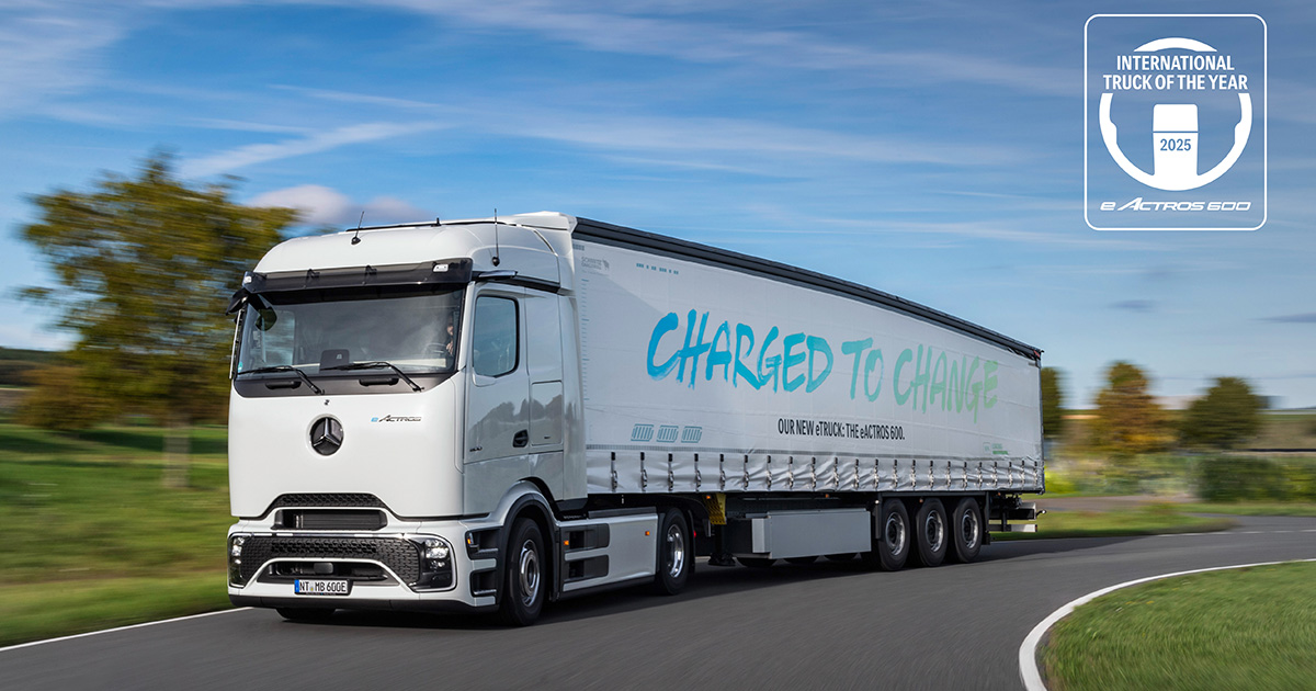 Mercedes-Benz eActros 600 - Международный грузовик года 2025