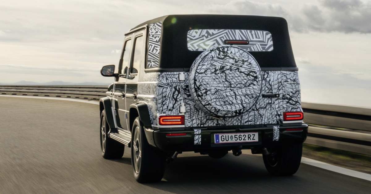 Winter tests of the new G-Class convertible in Austria
