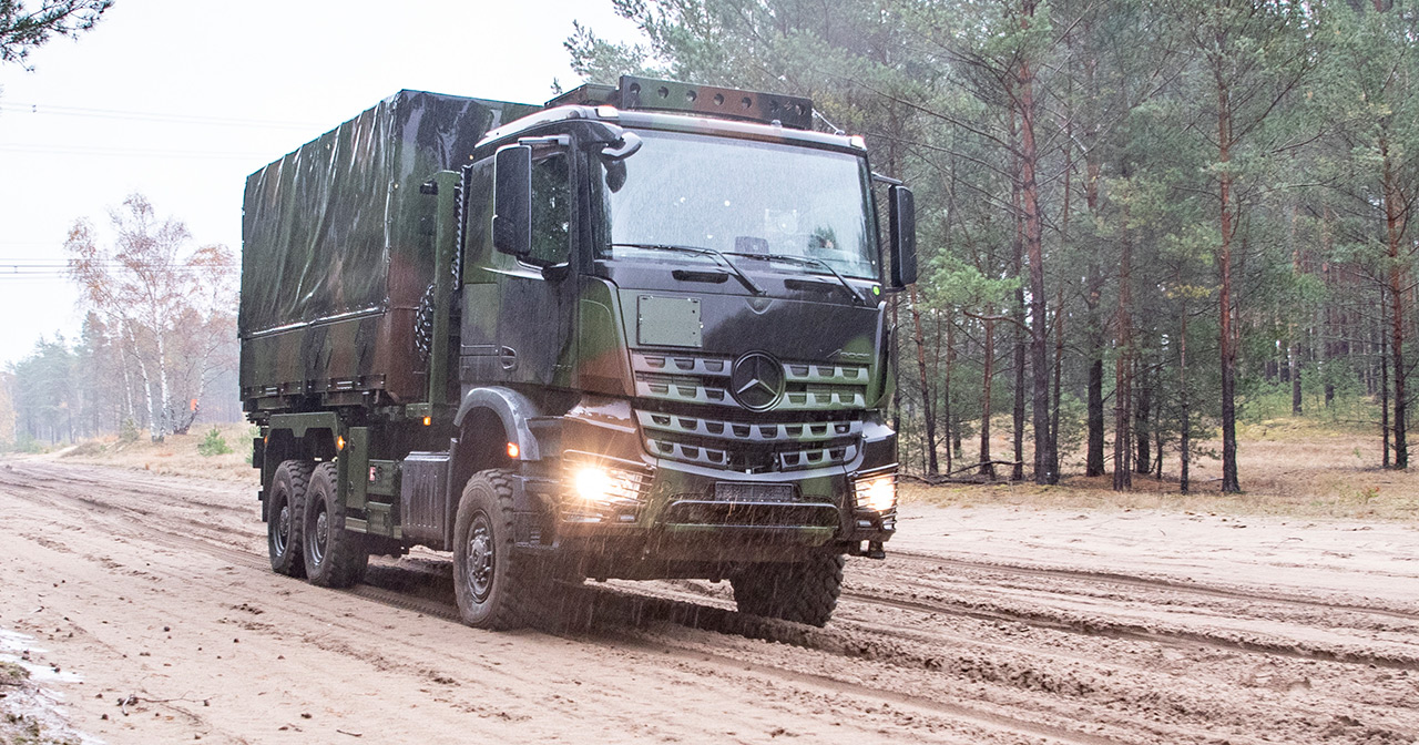 Mercedes-Benz Arocs off-road military truck