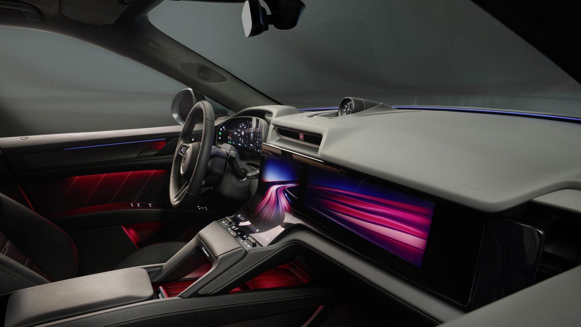 Элементы управления Porsche Cayenne Electric