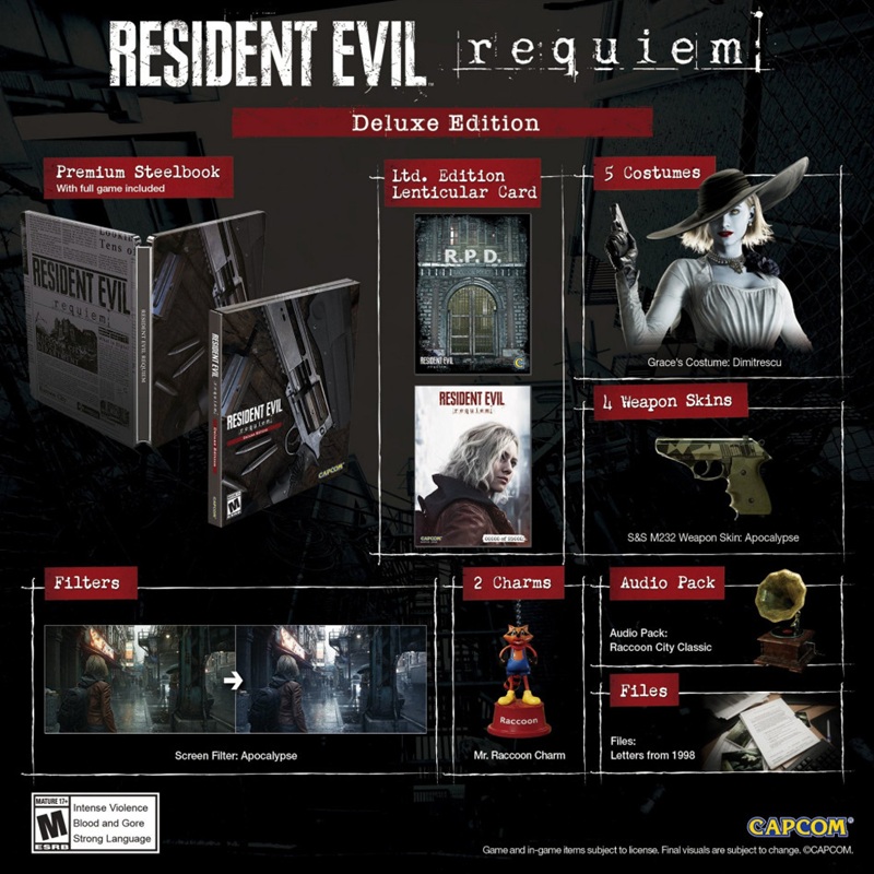 Зображення видання у стилбуці Resident Evil Requiem