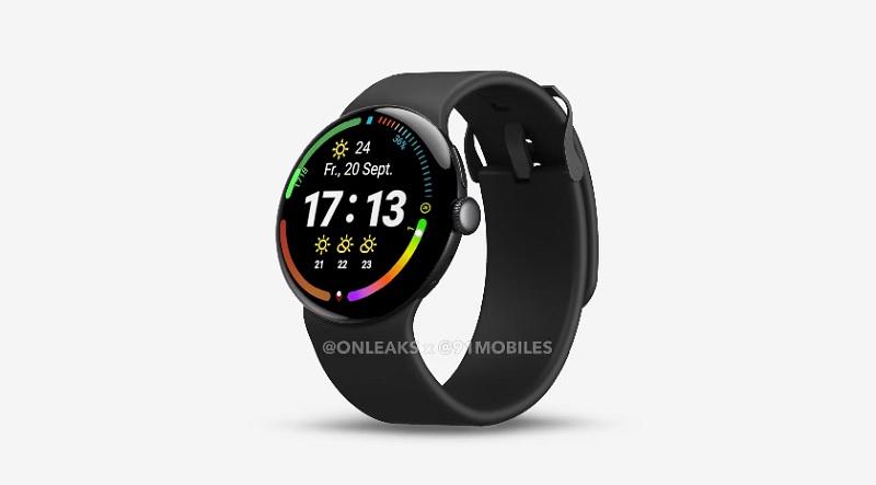 Render of Google Pixel Watch 4