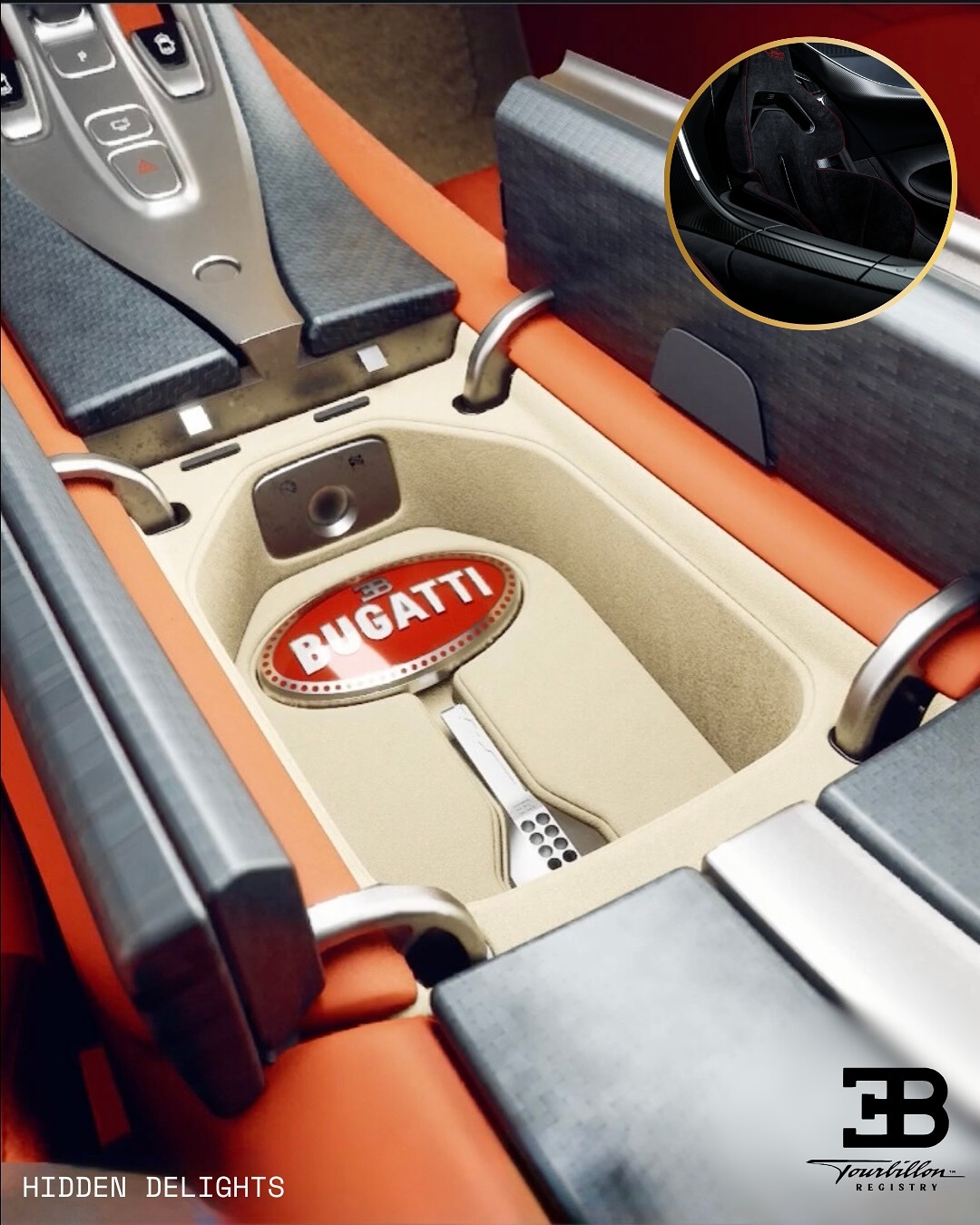 Вміст центральної консолі Bugatti Tourbillon