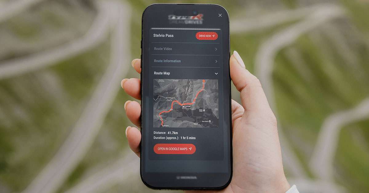 Honda Dream Drives interactive map