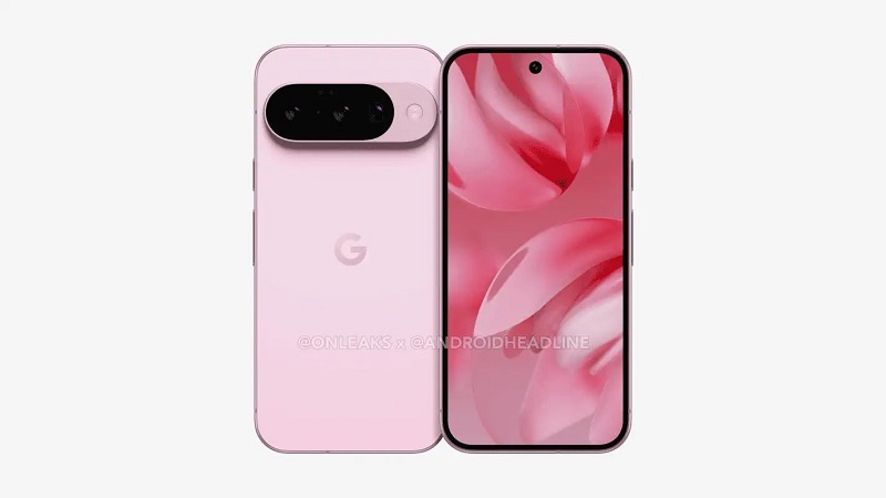 Rendu de la face arrière du Google Pixel 10