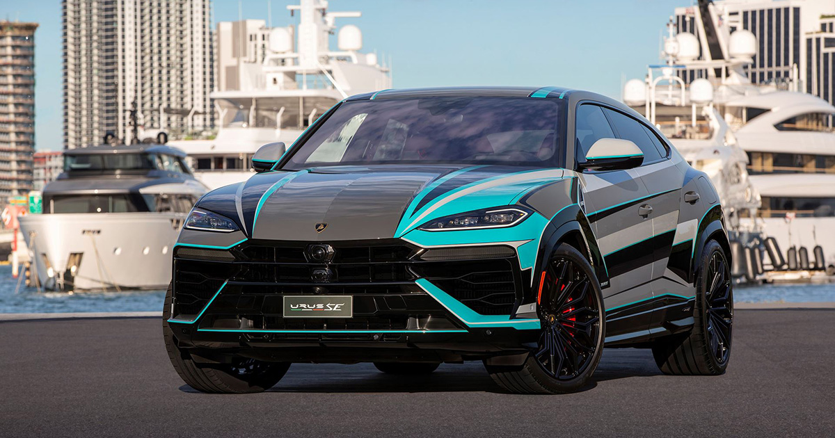 Lamborghini Urus SE peinte par un designer unique à Art Basel