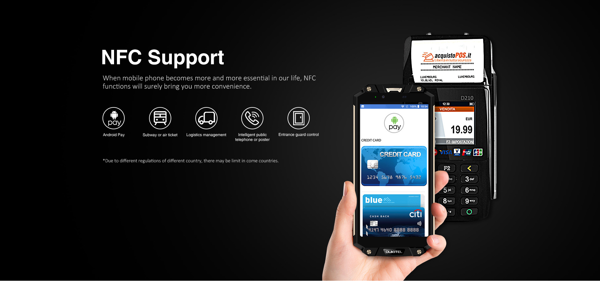 Смартфон OUKITEL WP2 появился в продаже: батарея на 10000 мАч и цена от $219,99-7 7. WP2 NFC.jpg