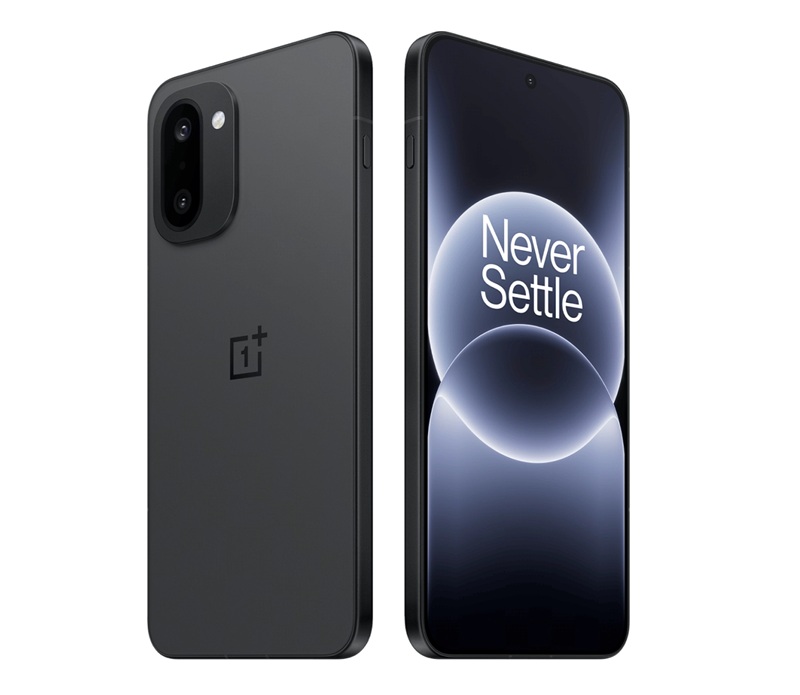Смартфон OnePlus 15R в черном цвете