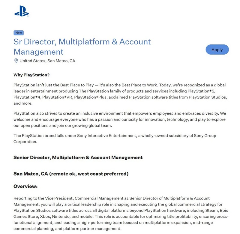 Изображение, связанное с мультиплатформенными играми Sony
