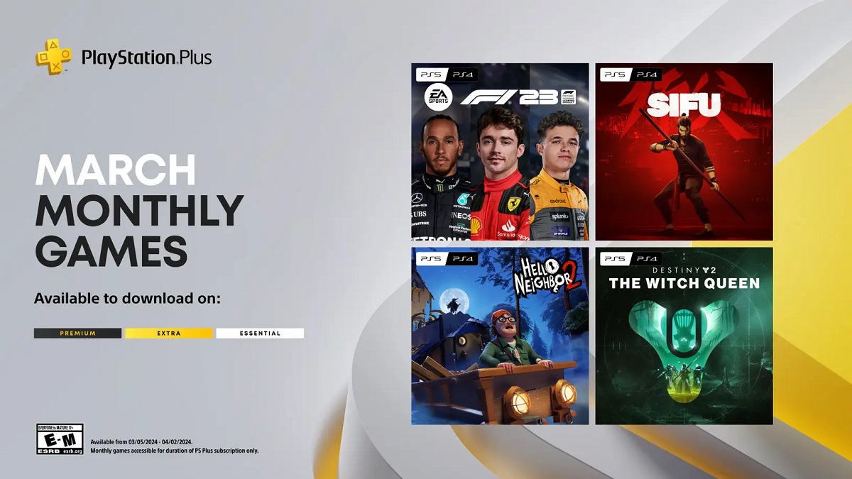 Sony has revealed its March game selection for PS Plus subscribers