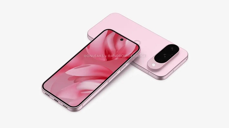Rendu du Google Pixel 10 sous différents angles