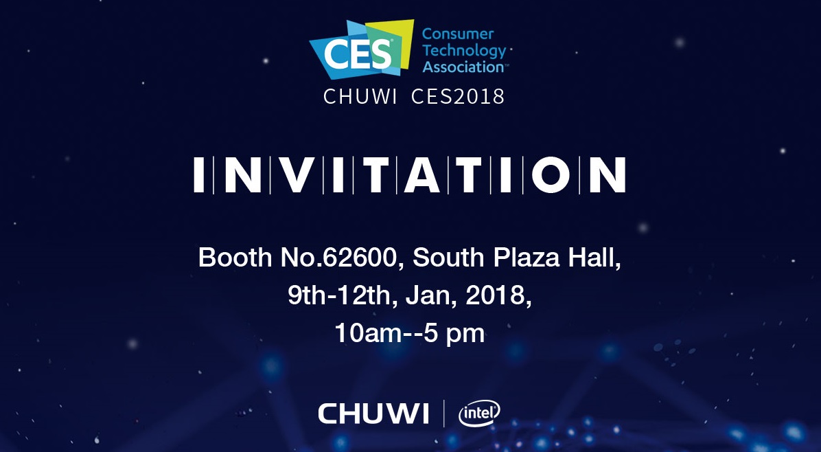 Компания Chuwi уже готова к выставке CES 2018 Chuwi CES 2018 Banner.jpg
