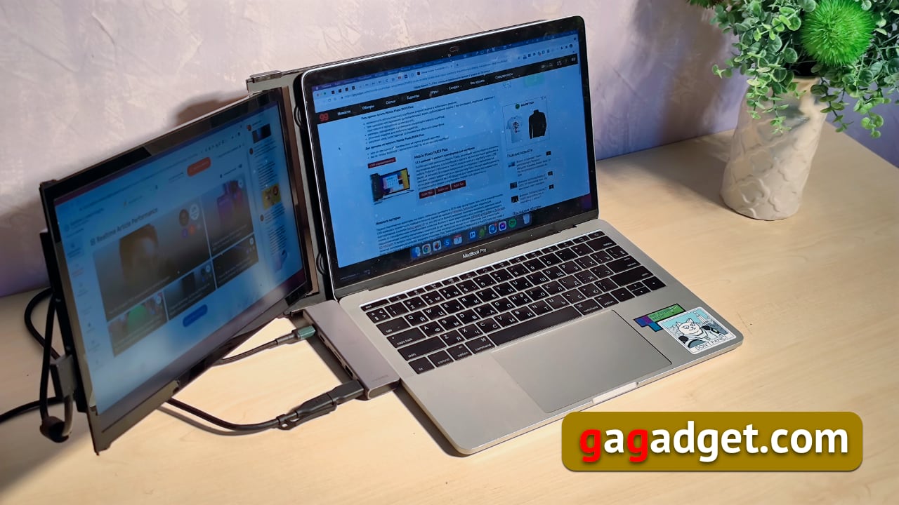 Как удвоить экран ноутбука и сохранить мобильность: обзор USB-монитора-трансформера Mobile Pixels DUEX Plus-2