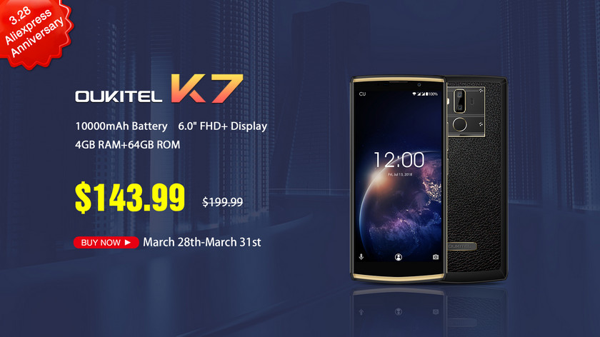Распродажа OUKITEL на AliExpress: цены на смартфоны стартуют с $58-5