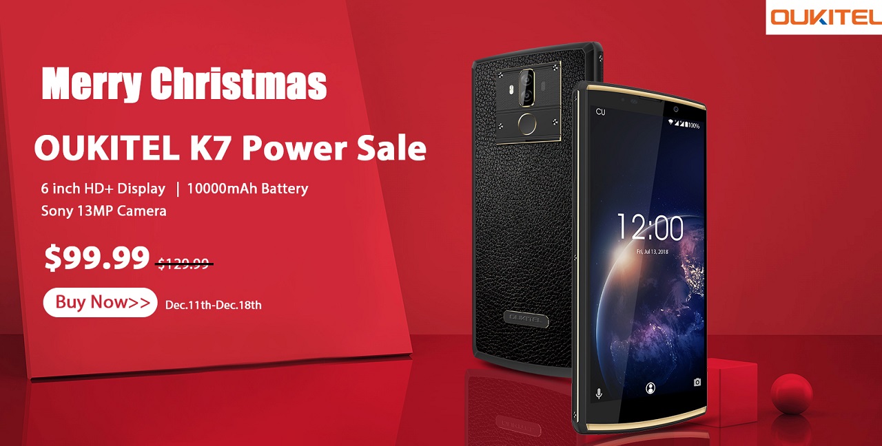 Новогодние скидки начались: OUKITEL K7 Power с батареей на 10000 мАч стоит $99,99 OUKITEL K7 POWER.jpg