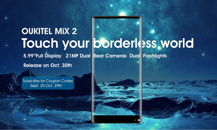 Безрамочный OUKITEL Mix 2 доступен всего за $299,99 OUKITEL MIX 2 subscription.jpg