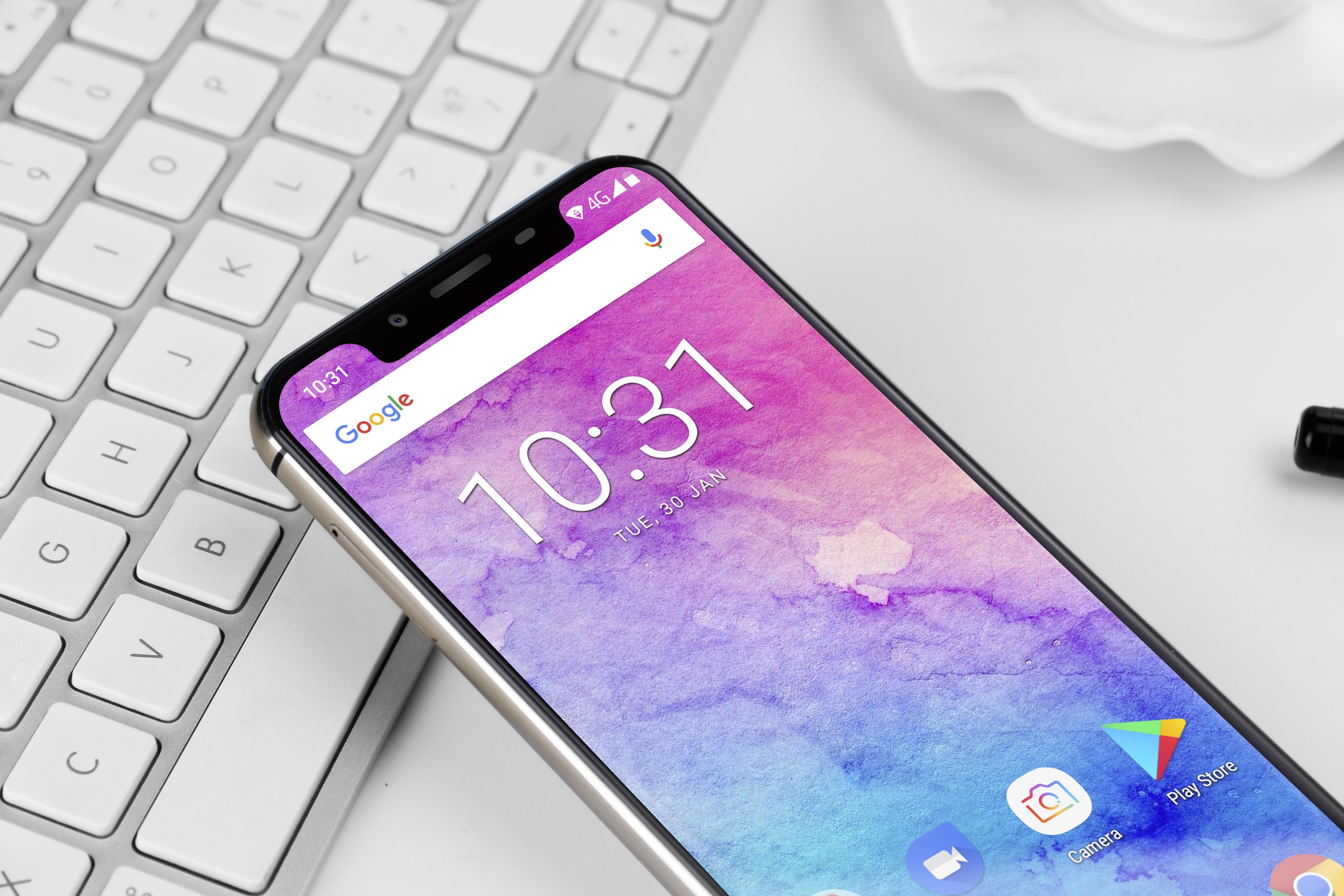 Безрамочный смартфон OUKITEL U18 с внешностью iPhone X появился в золотом цвете OUKITEL U18 gold.jpg