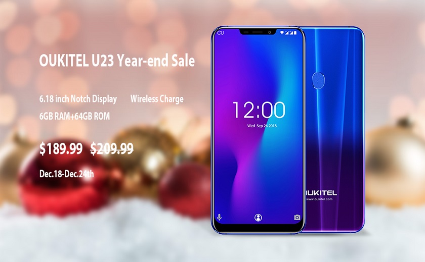 OUKITEL U23: 6 ГБ ОЗУ, камера на 16 Мп и цена $189,99 OUKITEL U23 year end sale.jpg