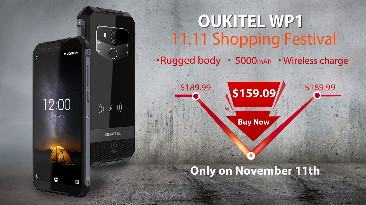 Опубликовано видео распаковки смартфона OUKITEL WP1 OUKITEL WP1 11.11 sale.jpg