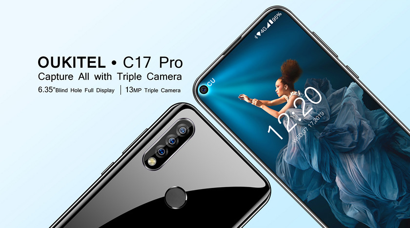 OUKITEL C17 Pro: современный бюджетник с тройной камерой