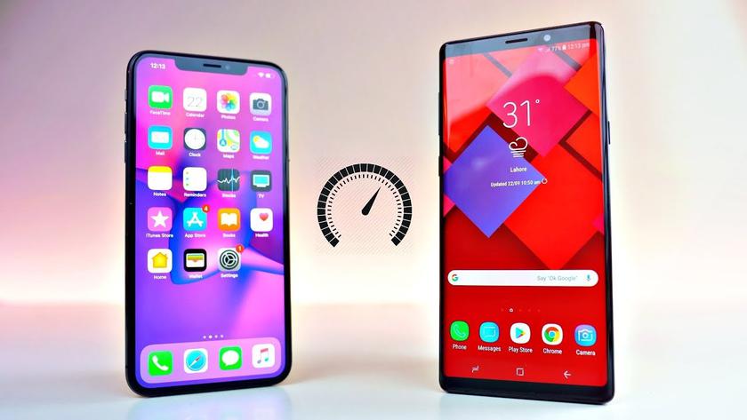 Samsung Galaxy Note 9 vs iPhone Xs Max speedtest.jpg