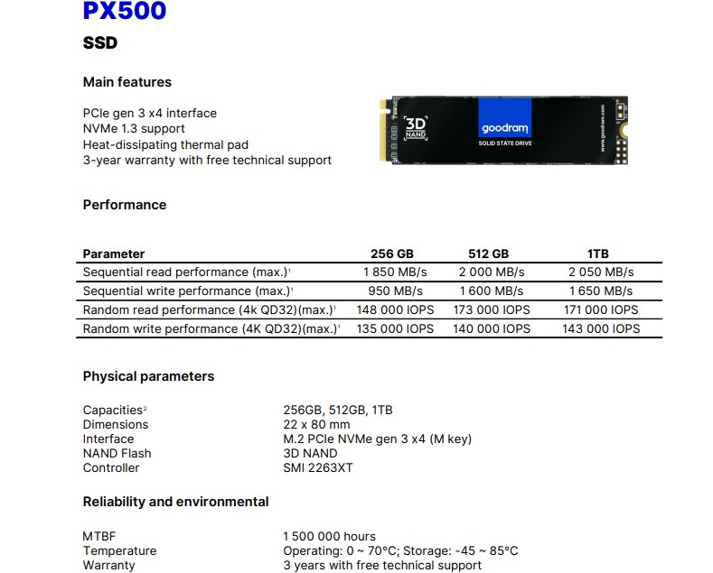 Обзор Goodram PX500: быстрый и недорогой PCIe NVMe SSD-накопитель-14 Обзор Goodram PX500: быстрый и недорогой PCIe NVMe SSD-накопитель-14