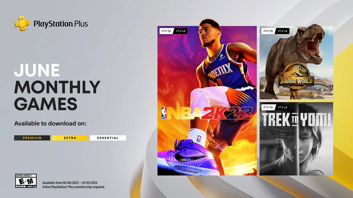 Samouraïs, dinosaures et basket-ball : une sélection de jeux variés attend les abonnés PS Plus en juin