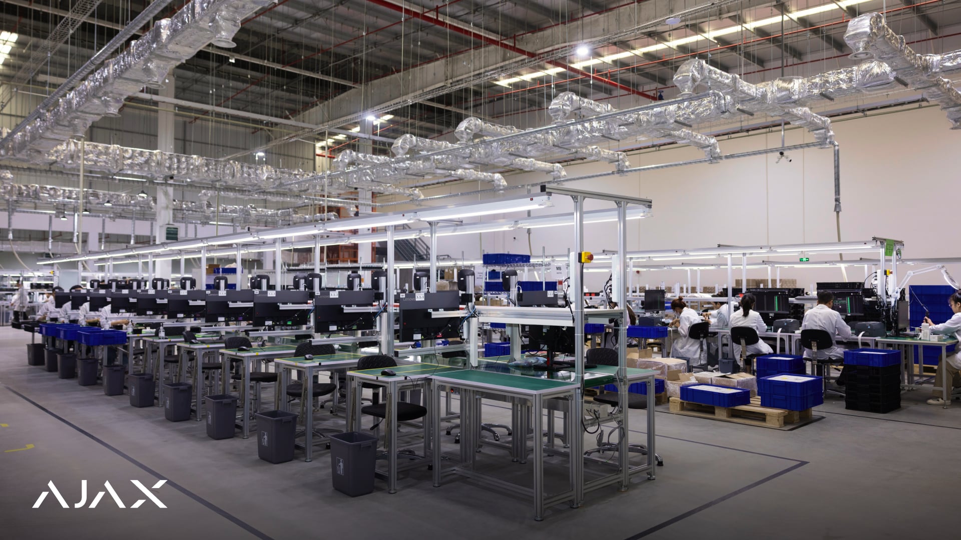 Production workshop at the AJAX Systems plant in Vietnam