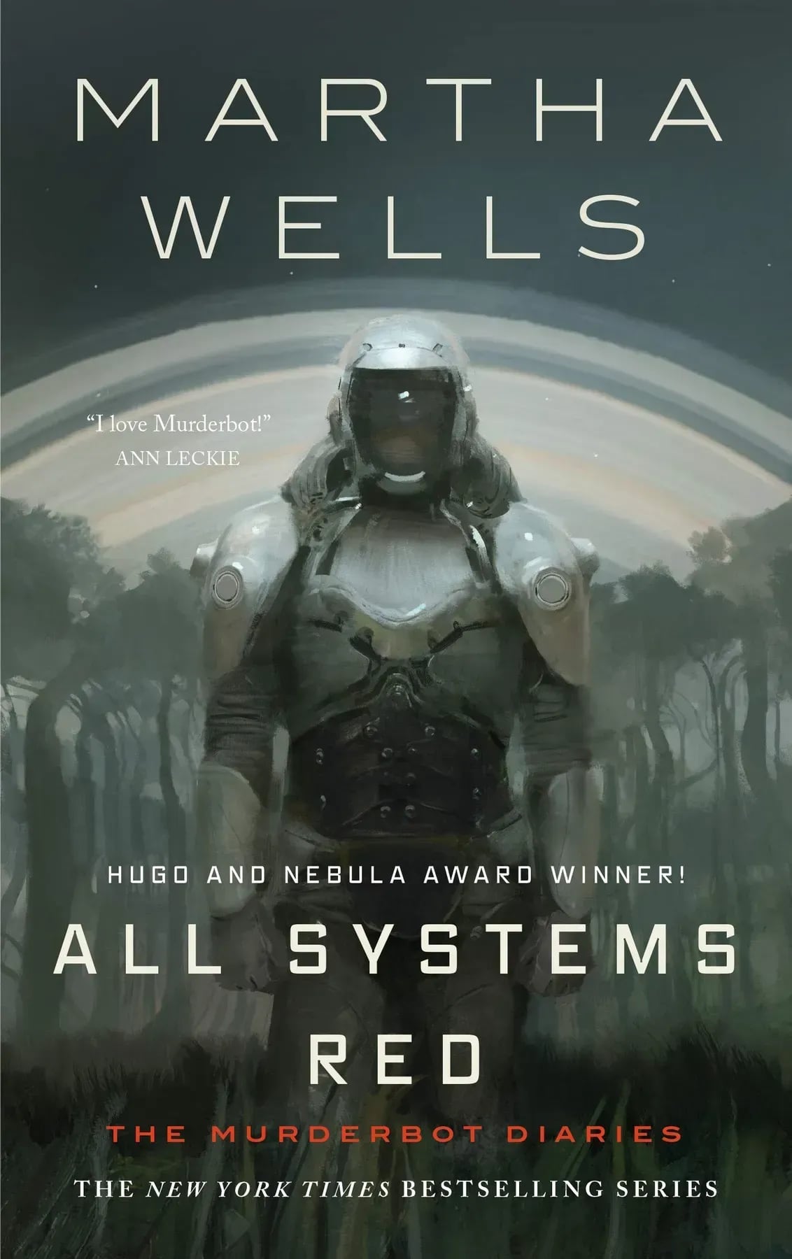Обложка переиздания повести All Systems Red