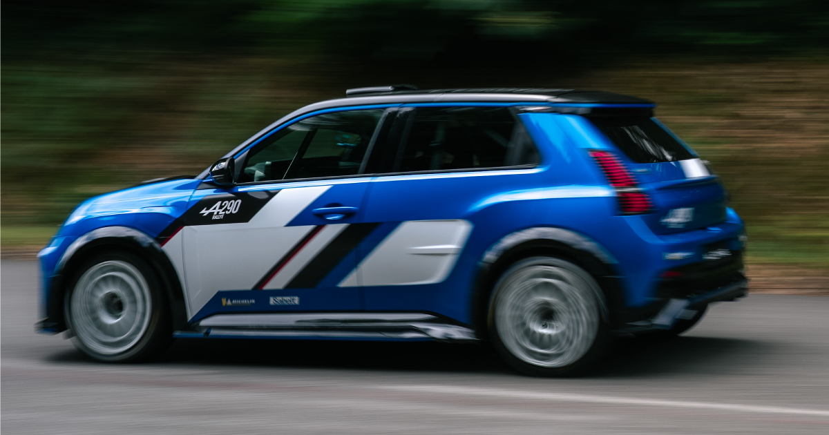 Alpine A290 Rallye racing car