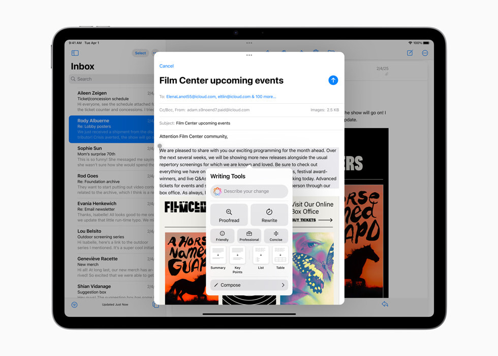 Apple iPad Air с интеллектуальными инструментами для написания с интеллектуальными инструментами для написания
