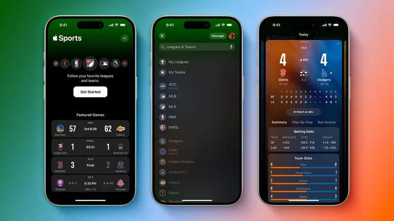 Apple Sports App preview