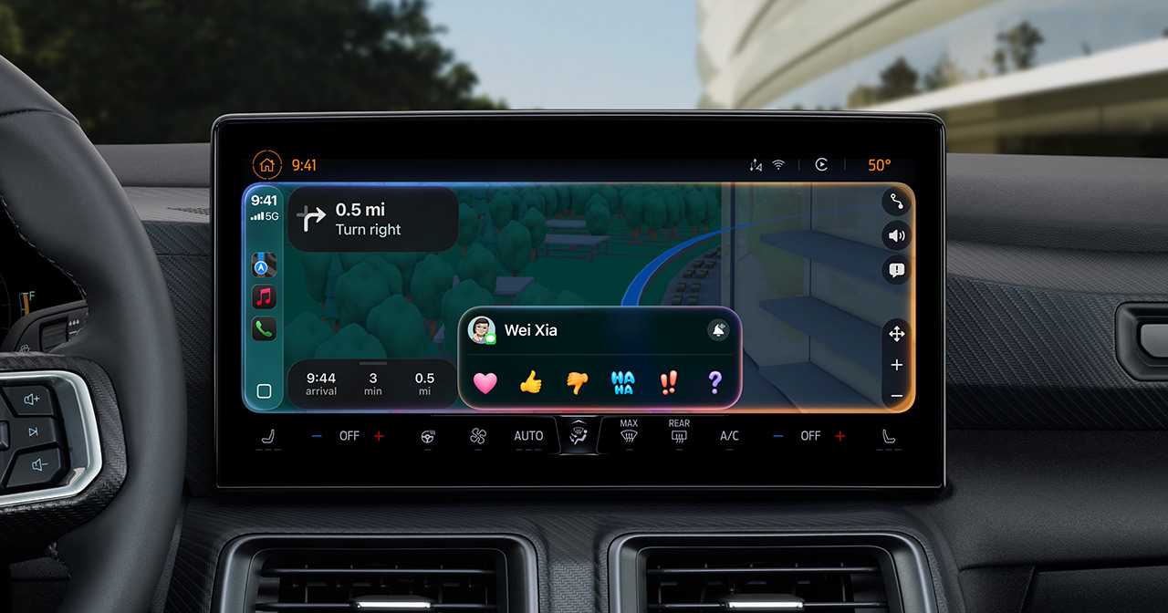 Tapbacks dans CarPlay