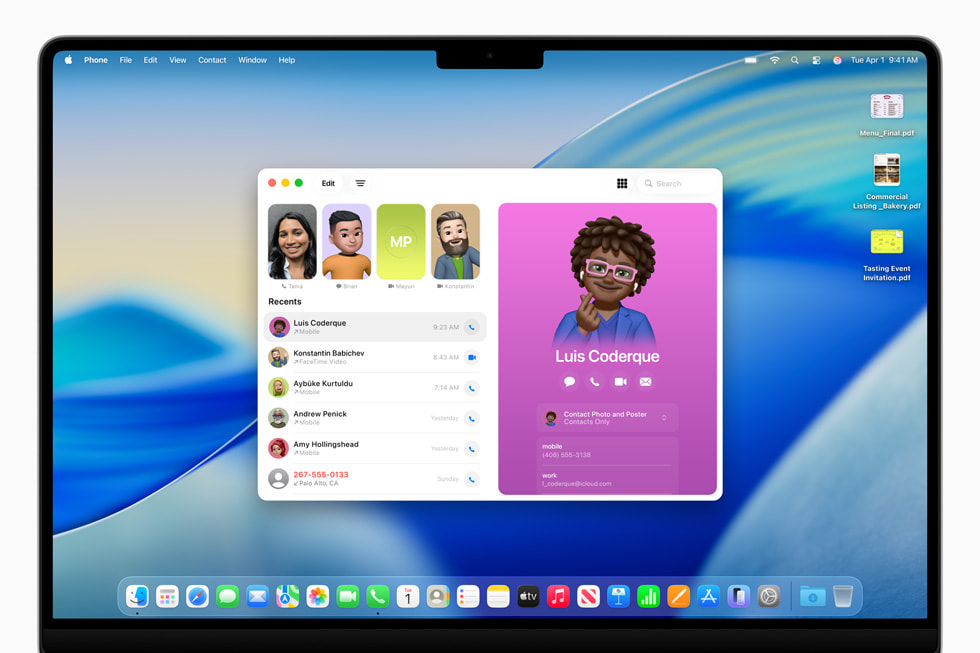 macOS Tahoe 26 - Додаток Телефон