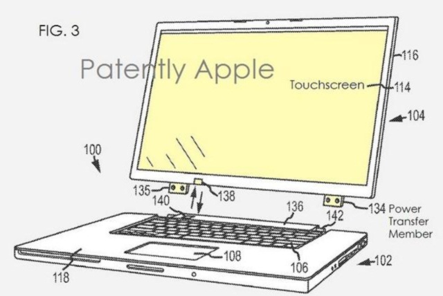 Apple патентует гибридный ноутбук с беспроводной зарядкой и передачей изображения-2 Apple патентует гибридный ноутбук с беспроводной зарядкой и передачей изображения-2