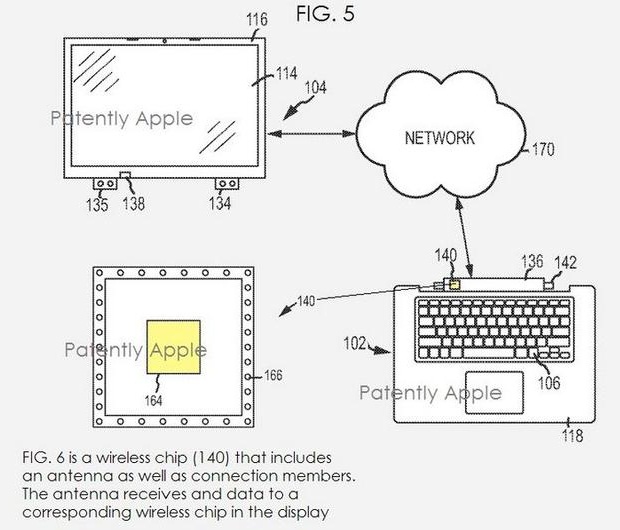 Apple патентует гибридный ноутбук с беспроводной зарядкой и передачей изображения-4 Apple патентует гибридный ноутбук с беспроводной зарядкой и передачей изображения-4